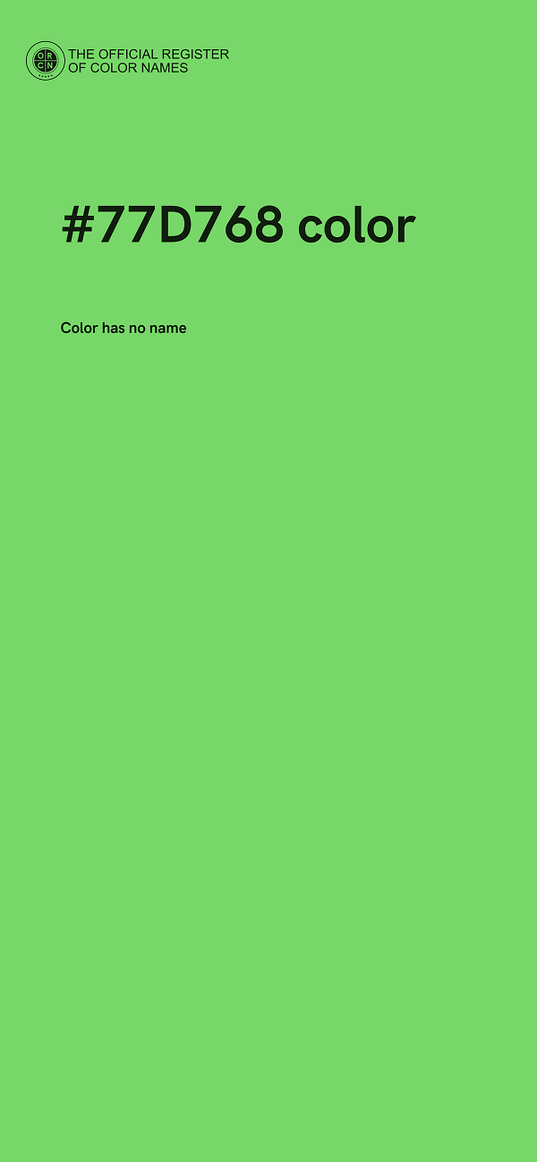 #77D768 color image