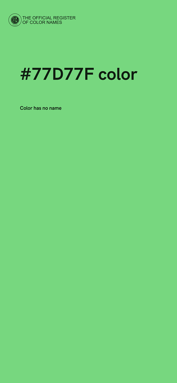 #77D77F color image