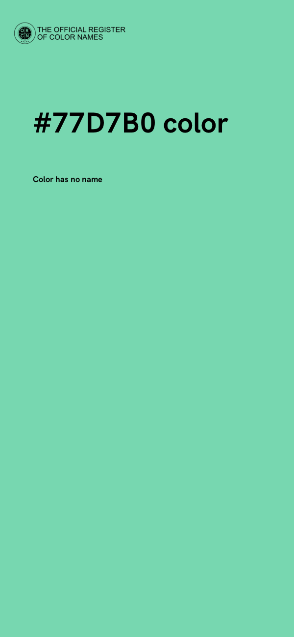 #77D7B0 color image