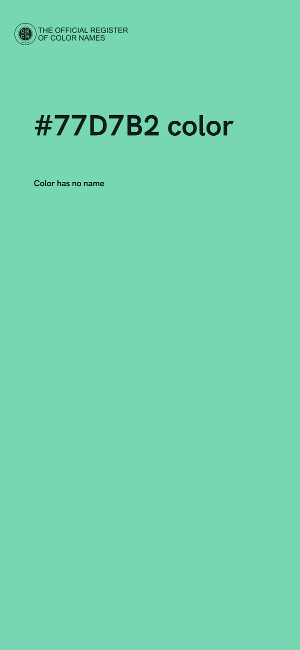 #77D7B2 color image