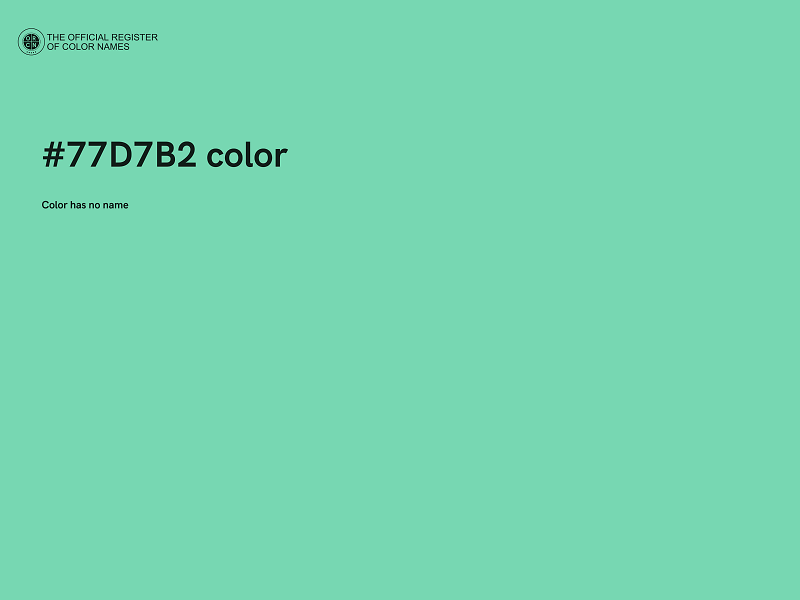 #77D7B2 color image