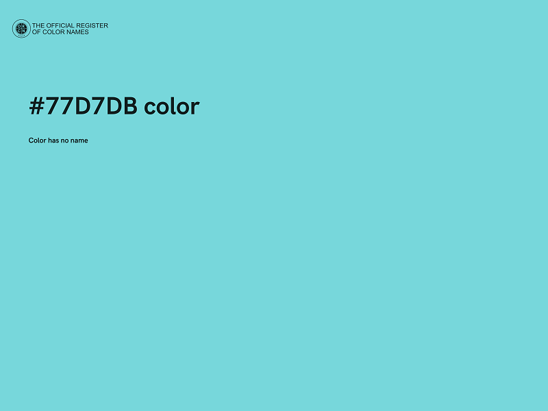 #77D7DB color image