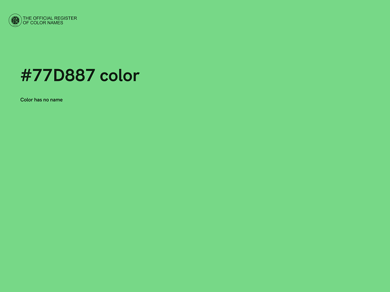 #77D887 color image