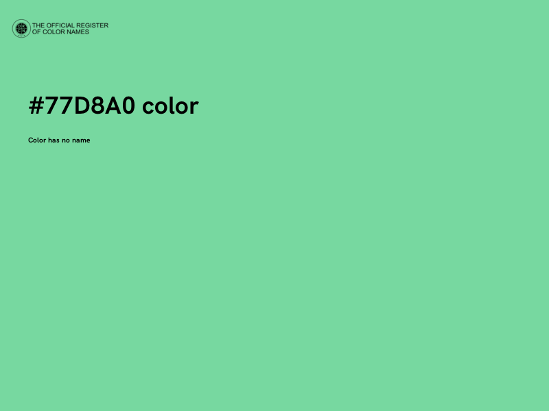 #77D8A0 color image
