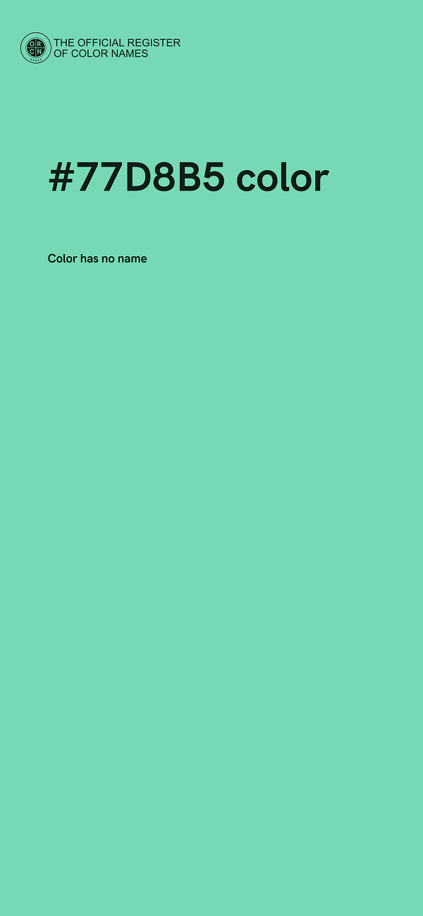#77D8B5 color image