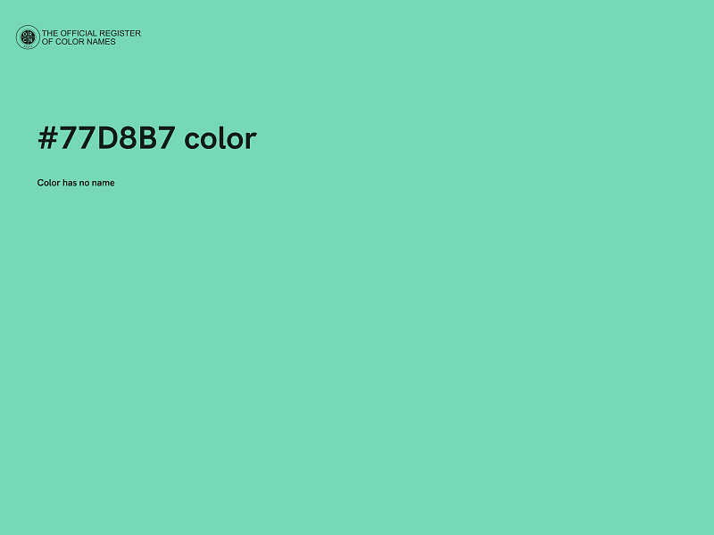 #77D8B7 color image
