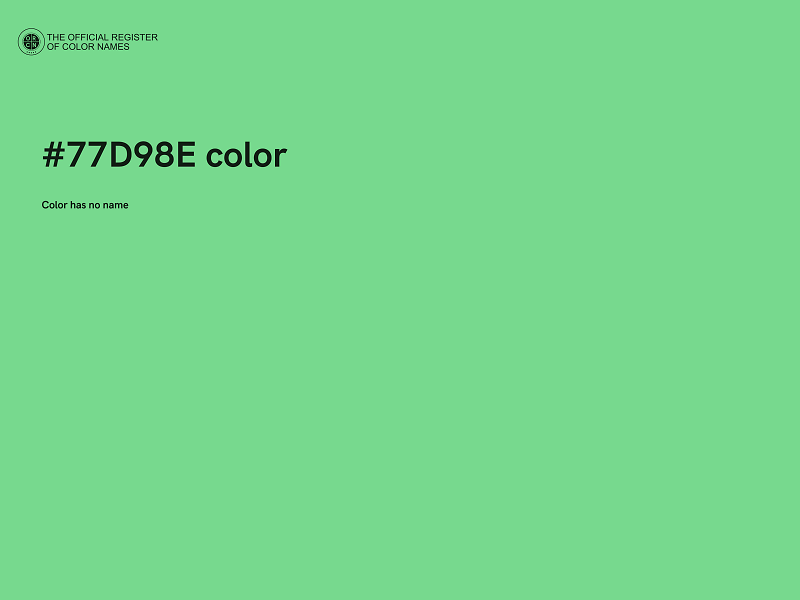 #77D98E color image