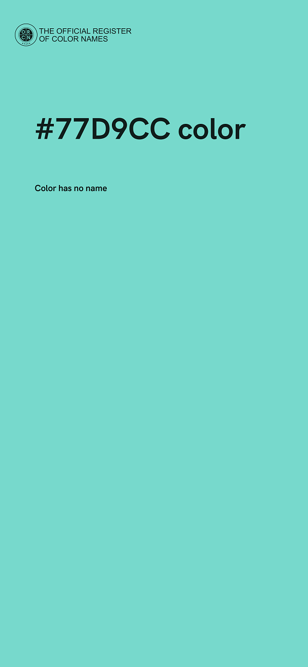 #77D9CC color image
