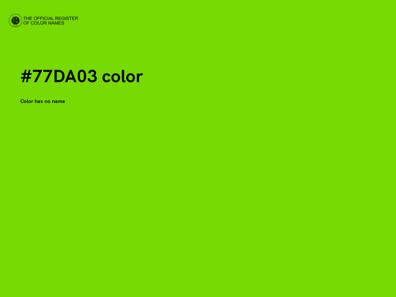 #77DA03 color image