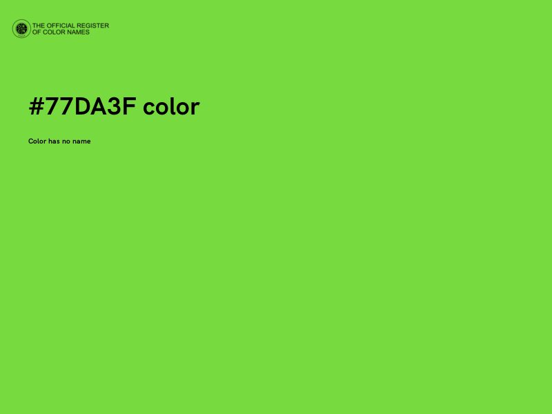 #77DA3F color image