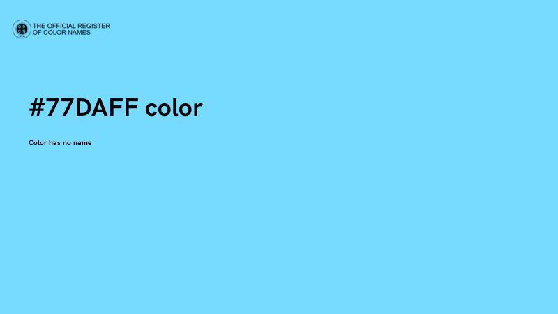 #77DAFF color image