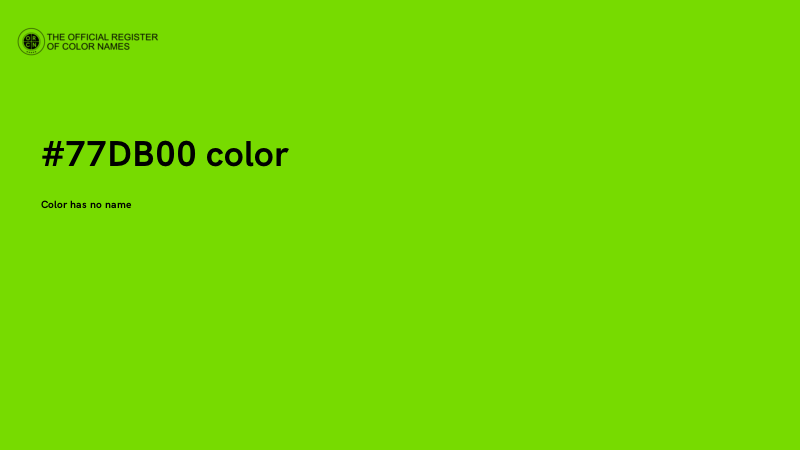 #77DB00 color image