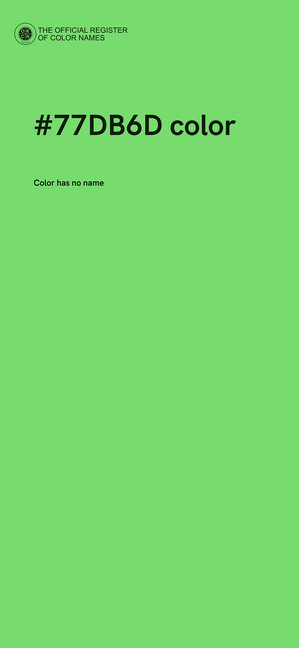 #77DB6D color image