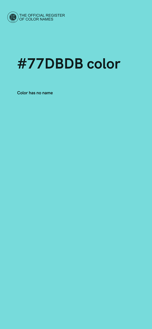 #77DBDB color image