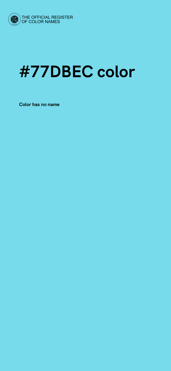 #77DBEC color image