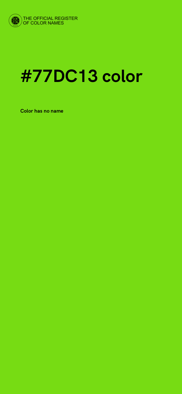 #77DC13 color image