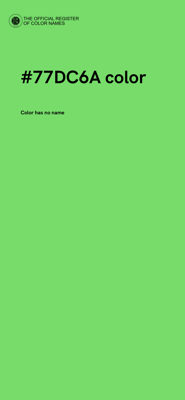#77DC6A color image