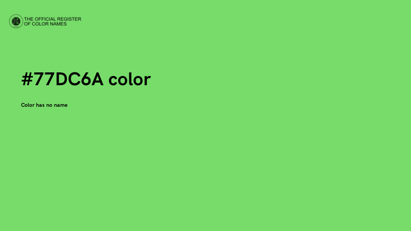 #77DC6A color image
