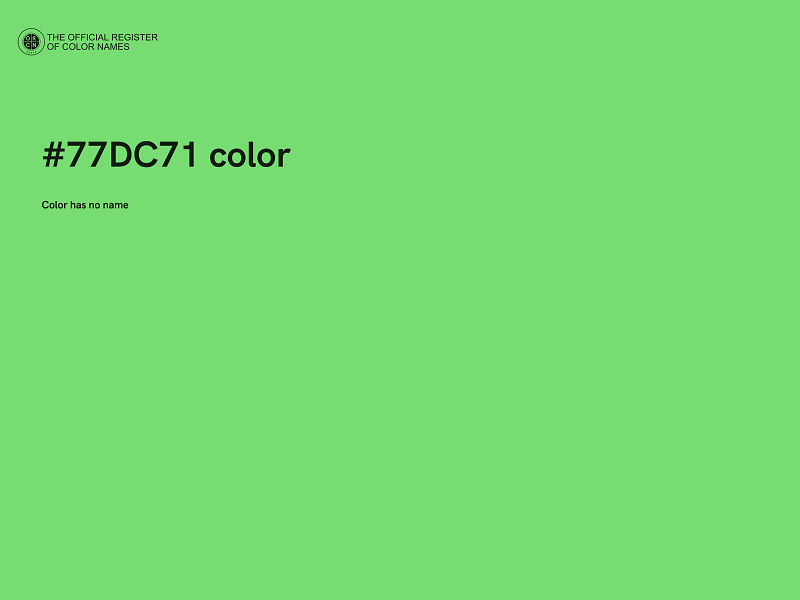 #77DC71 color image