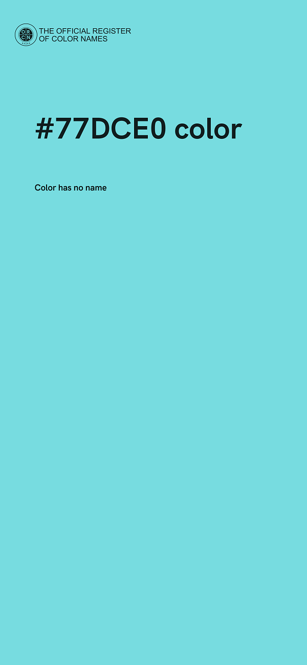 #77DCE0 color image