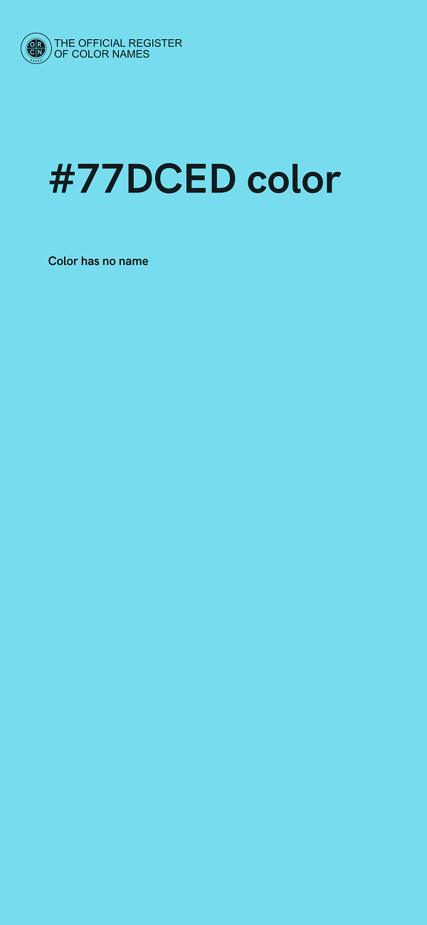 #77DCED color image