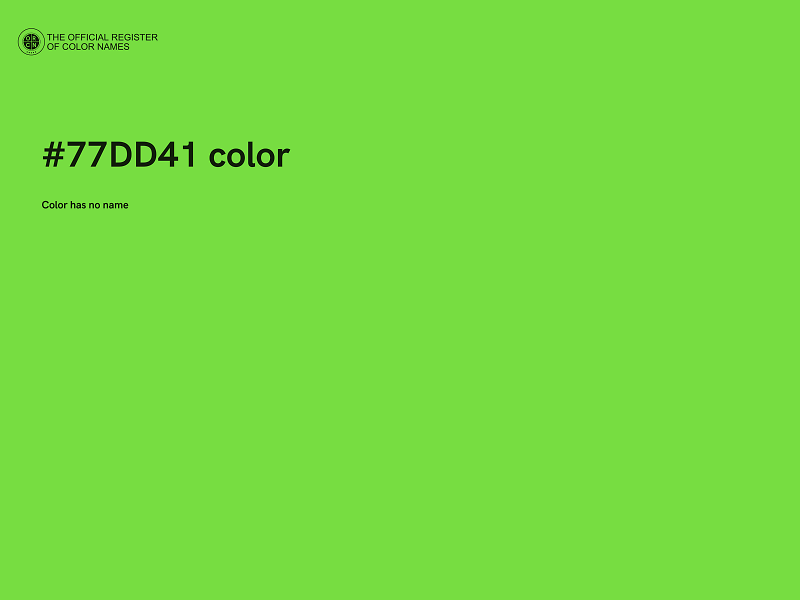 #77DD41 color image