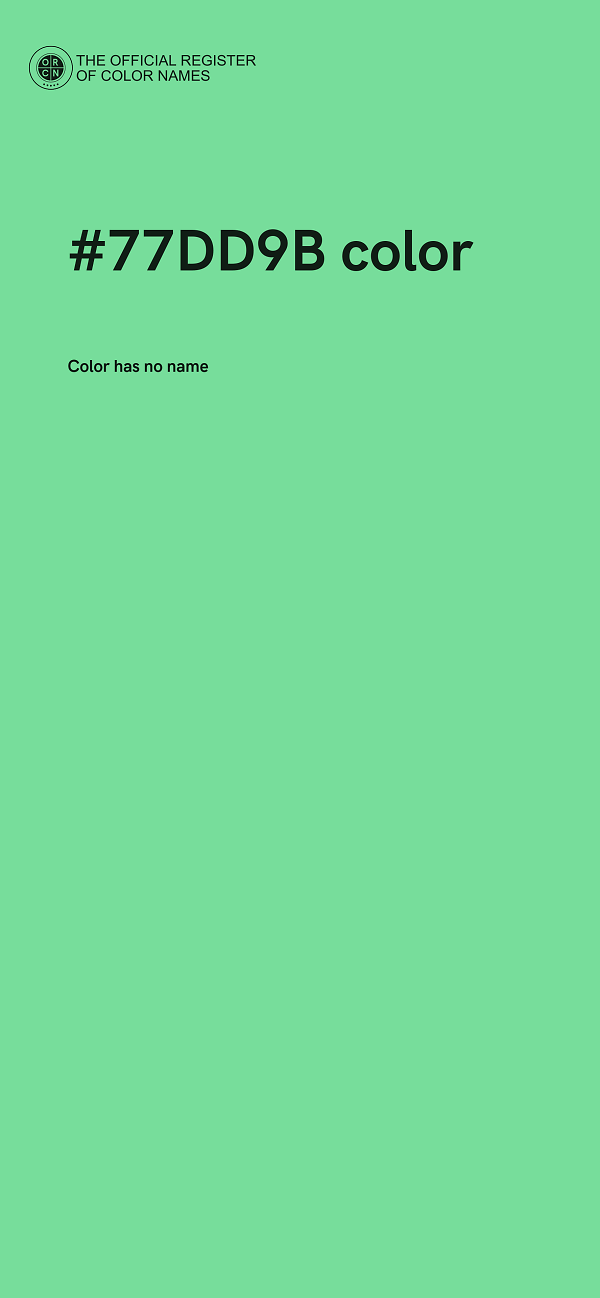 #77DD9B color image