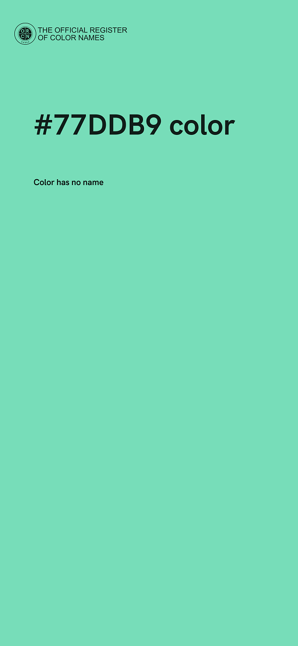 #77DDB9 color image