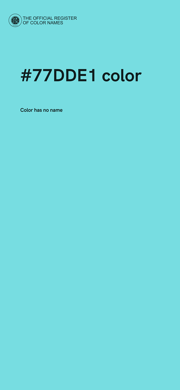 #77DDE1 color image