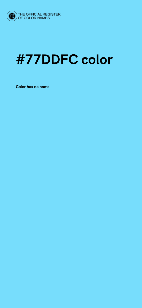 #77DDFC color image