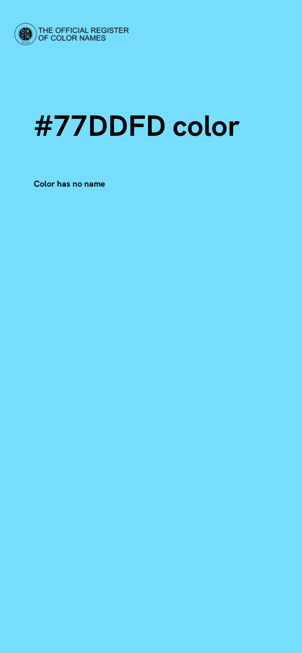#77DDFD color image
