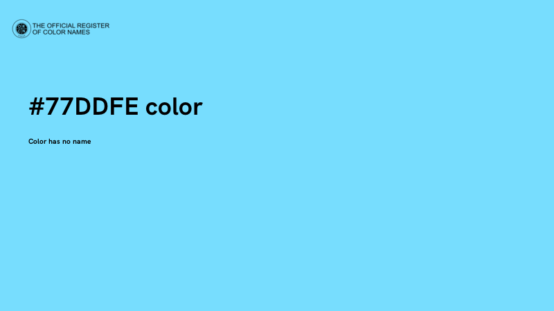 #77DDFE color image