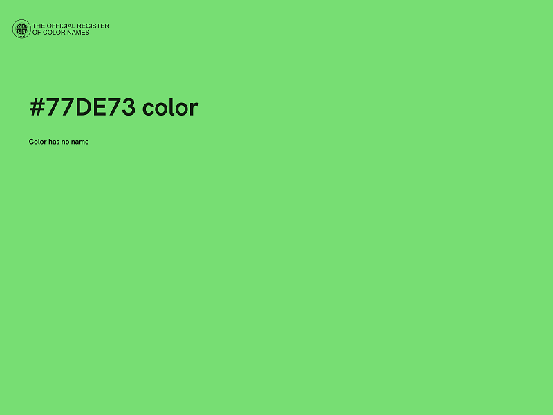 #77DE73 color image