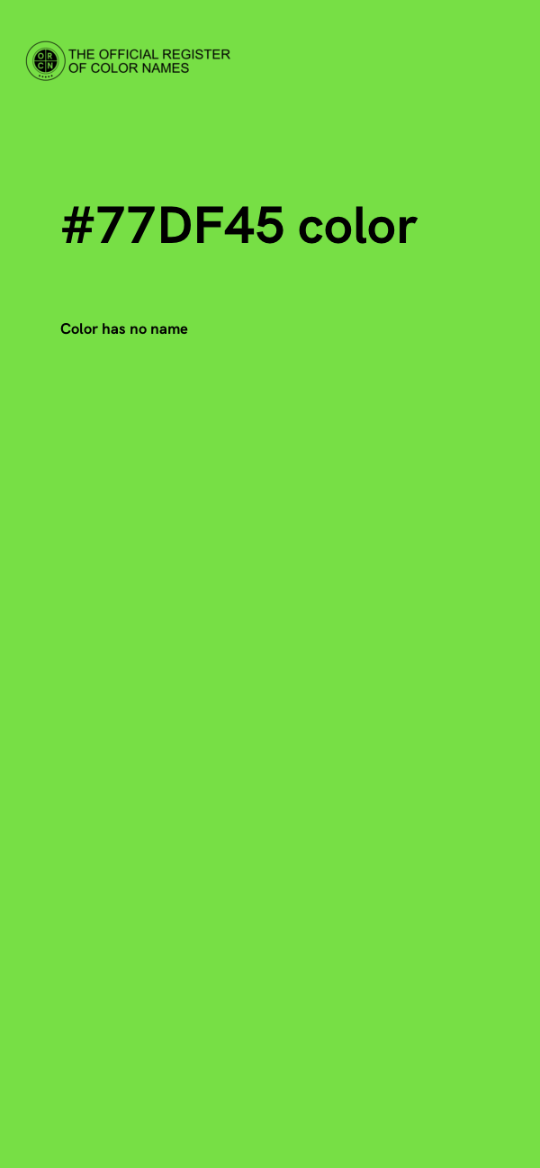 #77DF45 color image