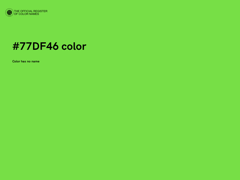 #77DF46 color image