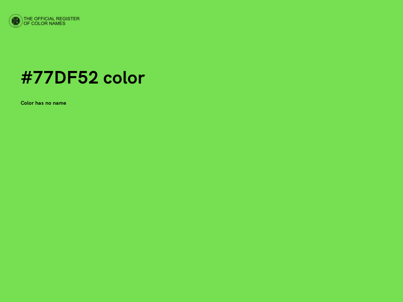 #77DF52 color image