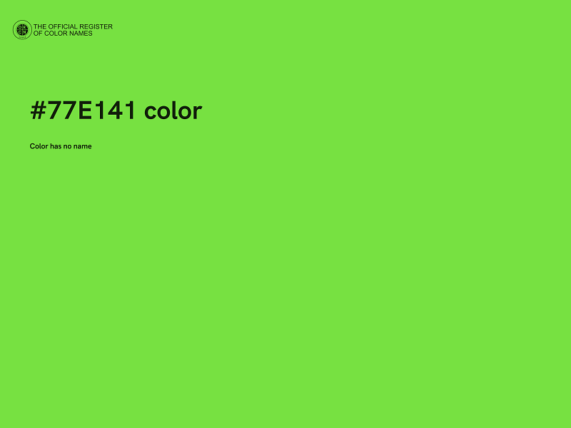 #77E141 color image