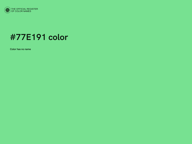 #77E191 color image