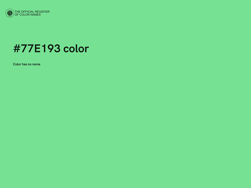 #77E193 color image