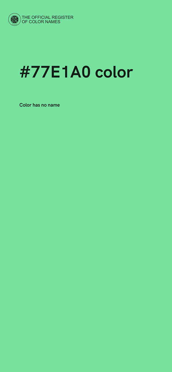 #77E1A0 color image