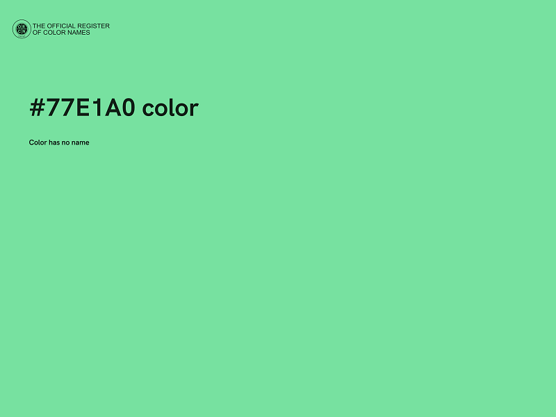 #77E1A0 color image
