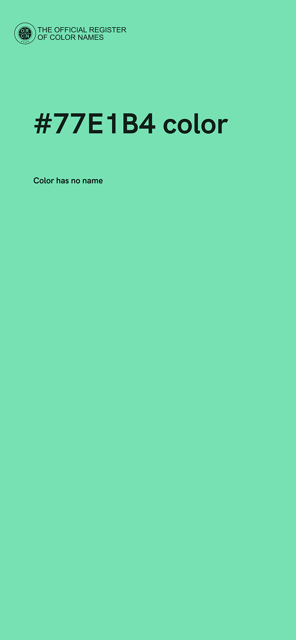 #77E1B4 color image