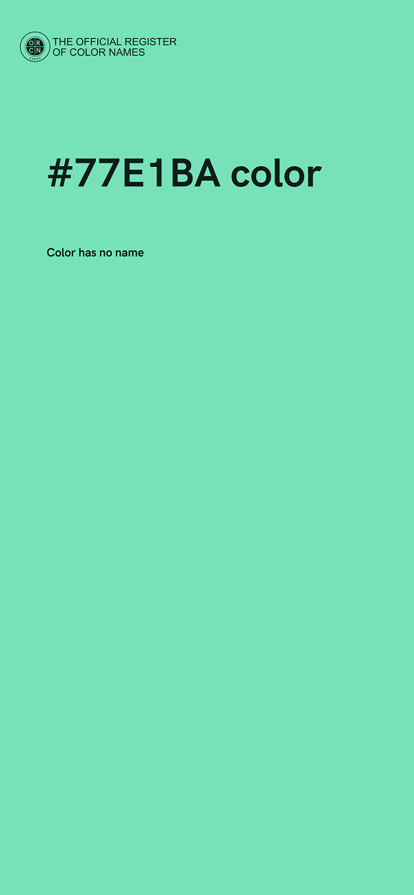 #77E1BA color image