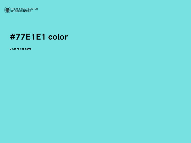 #77E1E1 color image