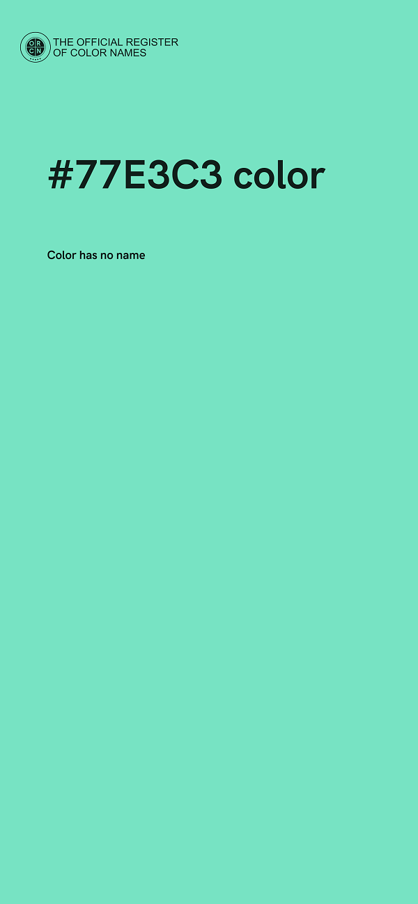 #77E3C3 color image