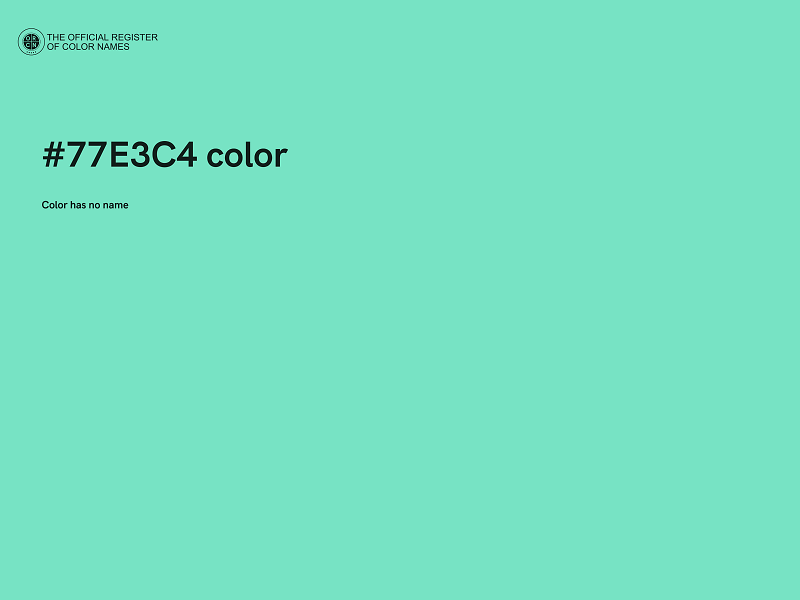 #77E3C4 color image