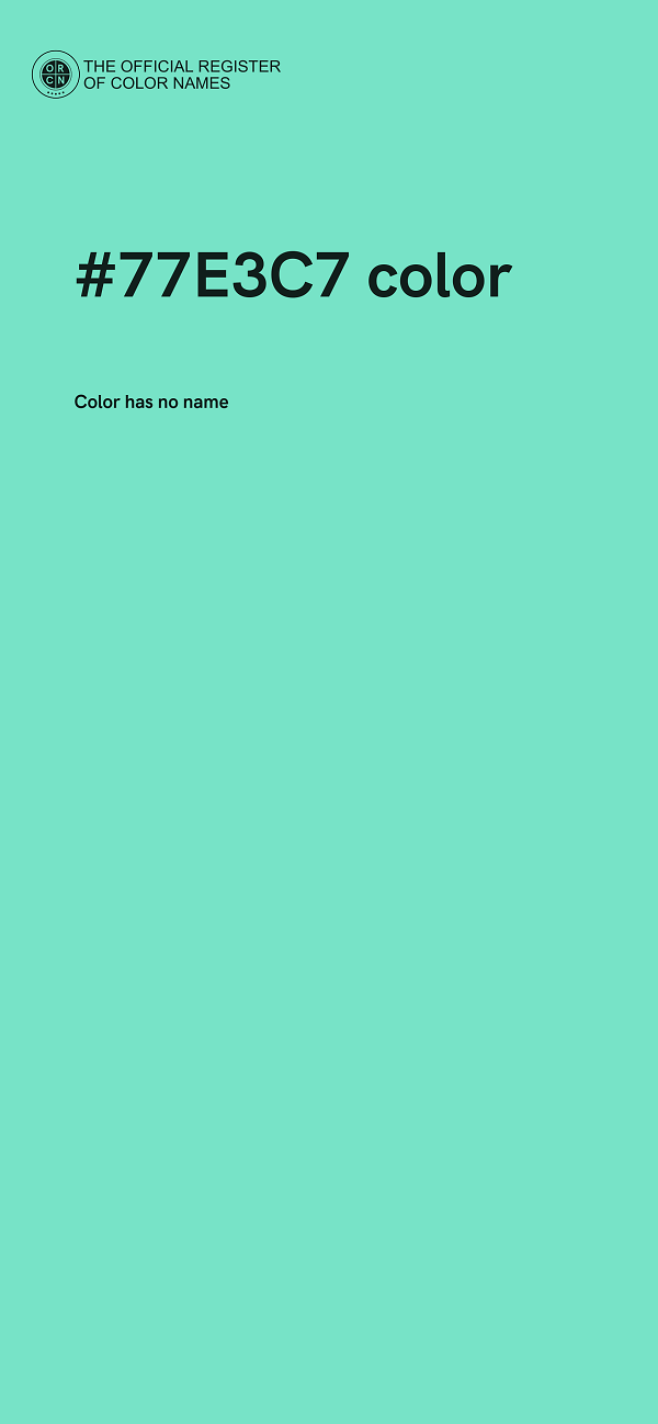 #77E3C7 color image