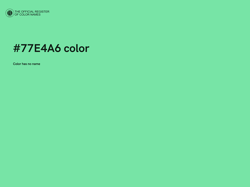 #77E4A6 color image