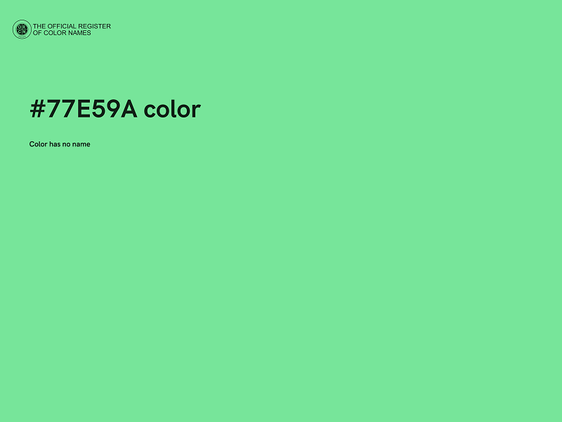 #77E59A color image