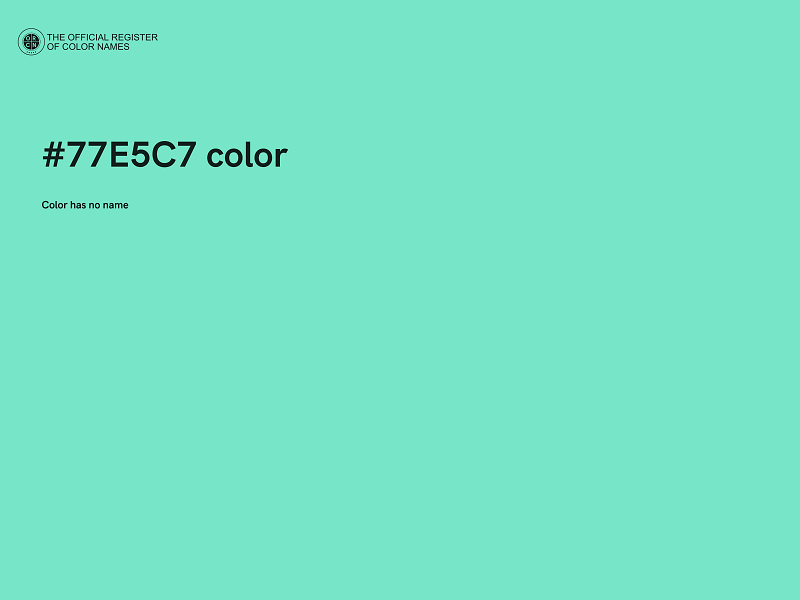 #77E5C7 color image